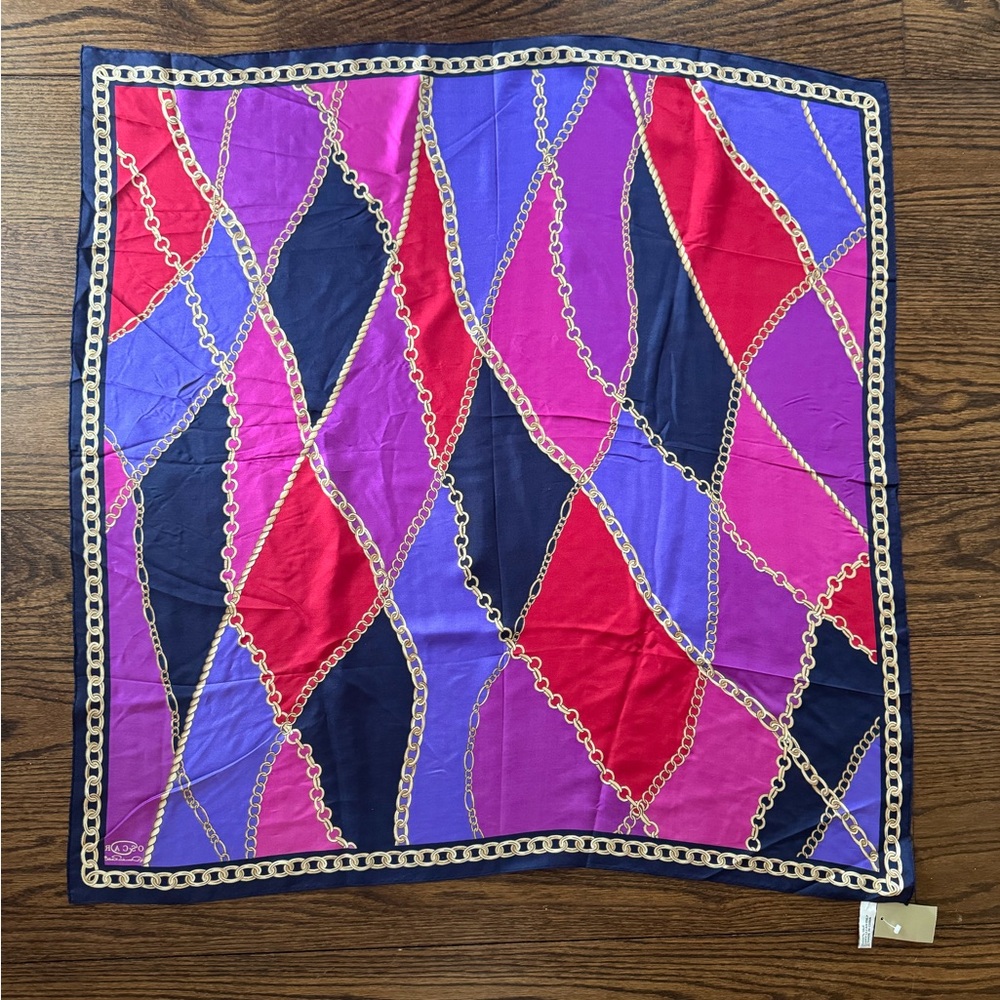 NEW with tags OSCAR DE LA RENTA silk scarf